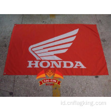 Bendera balap HonDA 90X150CM ukuran 100% polyester Honda banner